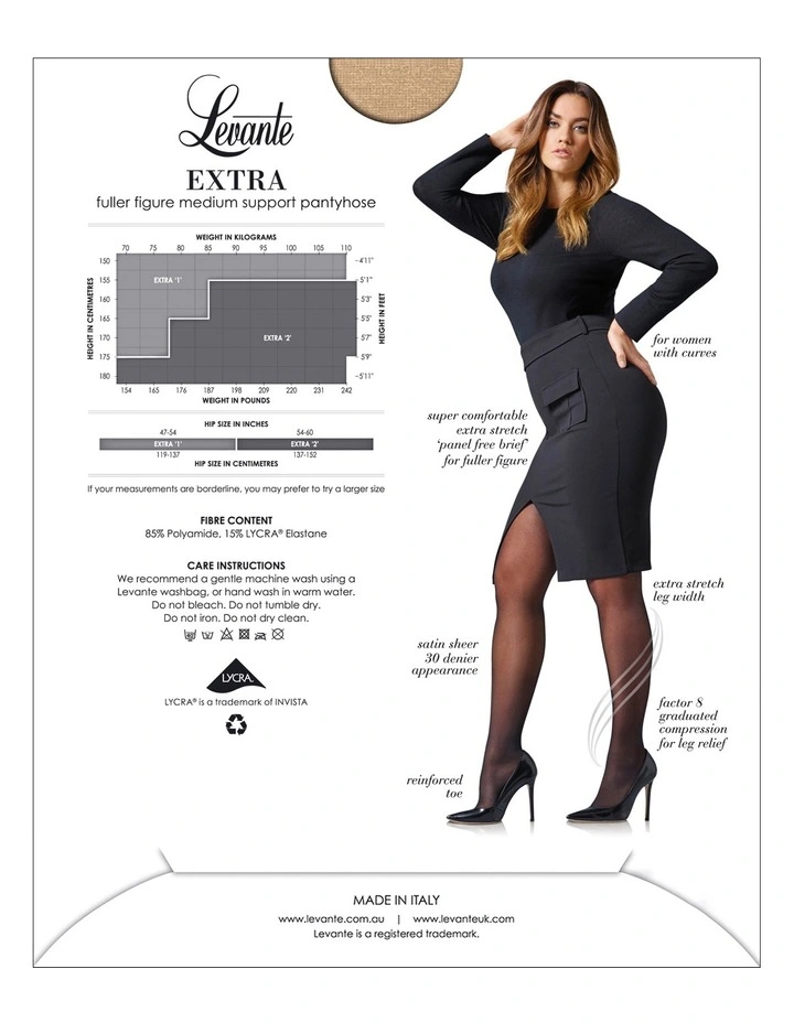 Extra Medium Support Pantyhose EXTMSPH image 4